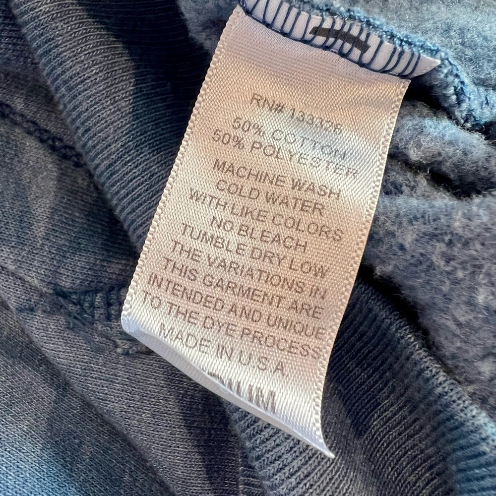 The Original Retro Brand Pebble Beach Two Tone Blue Hoodie Sweatshirt Cali - Picture 12 of 14